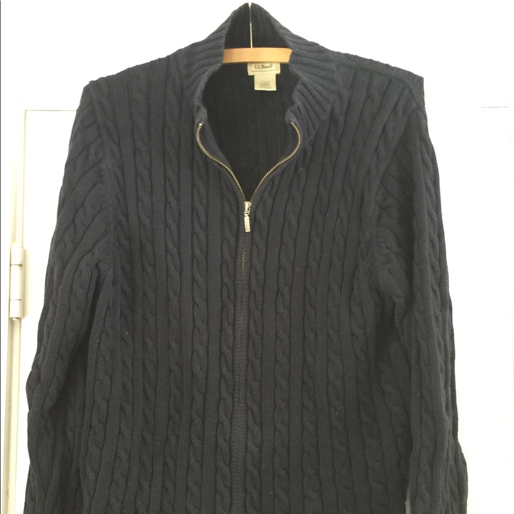 LLBean Cable Knit Cardigan